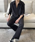 Zipper Sleeve Relaxed Set